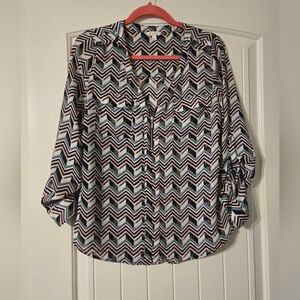 Candies Chevron Sheet Blouse
